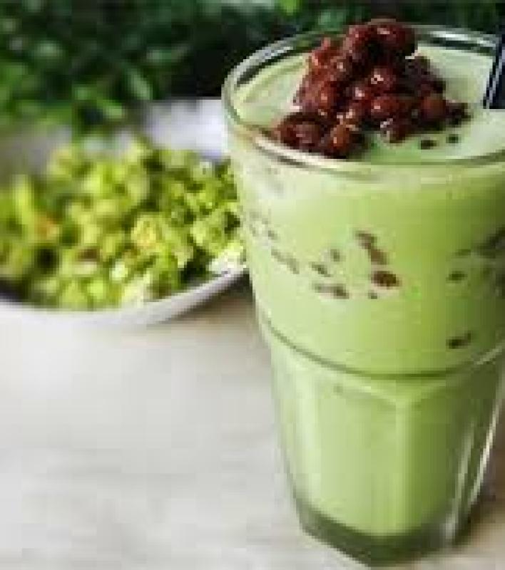 Matcha latte đậu đỏ size M
